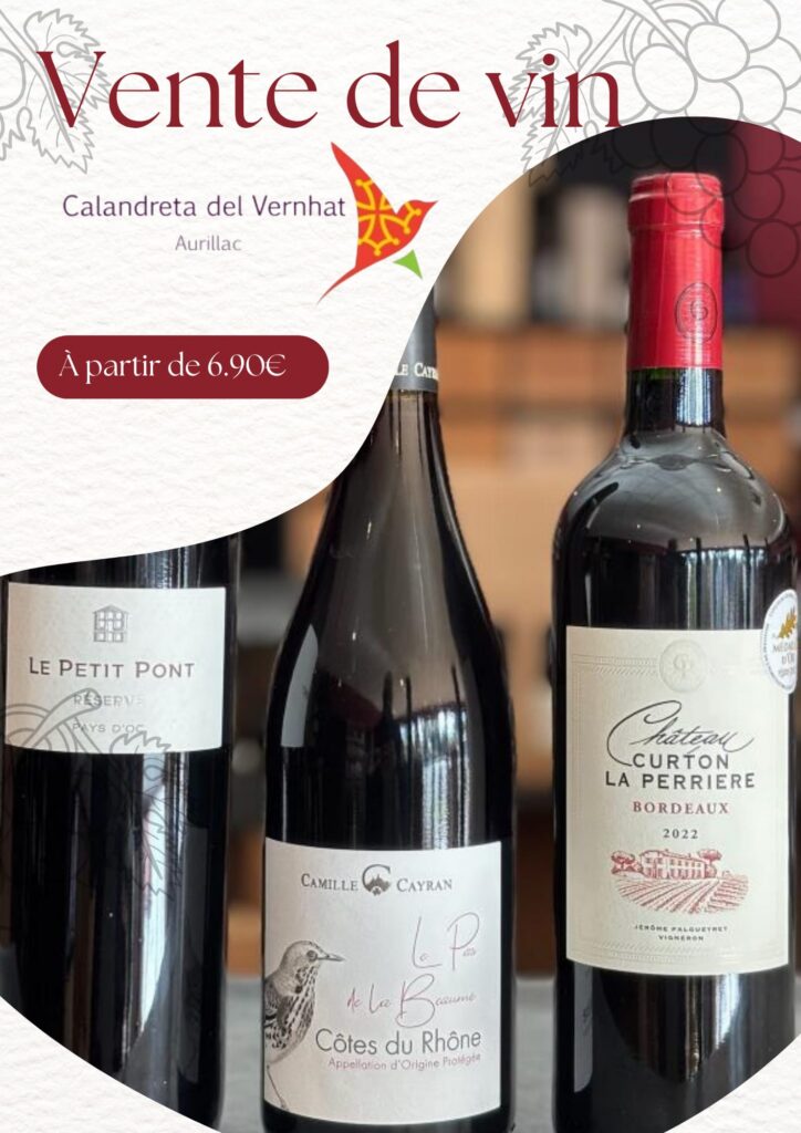 🍷 Vente de vin solidaire au profit de la Calandreta del Vernhat